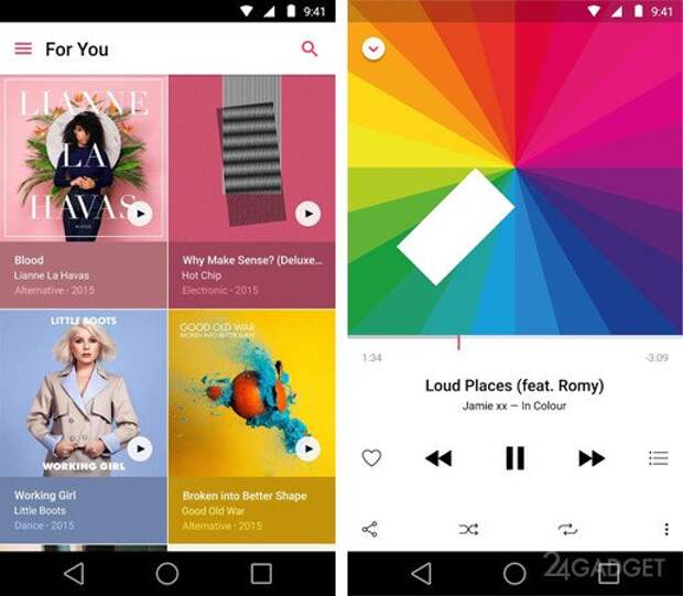 Запущен сервис Apple Music для Android-устройств (3 фото) Запущен сервис Apple Music для Android-устройств (3 фото)