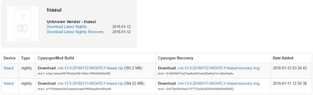 Сборка CyanogenMod 13 Nightly для HTC One A9