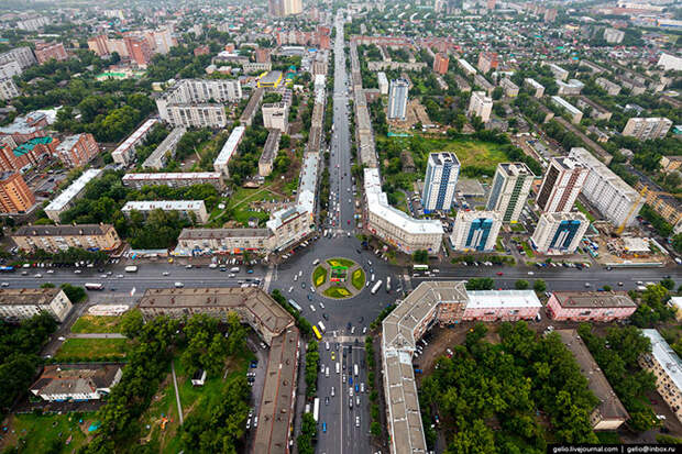 Новосибирск с вертолета