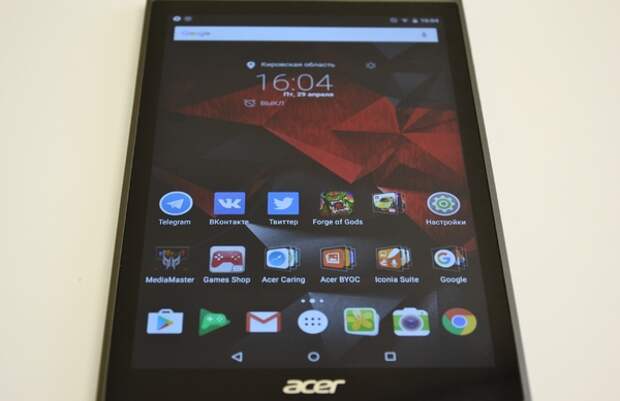 Acer Predator 8: экран