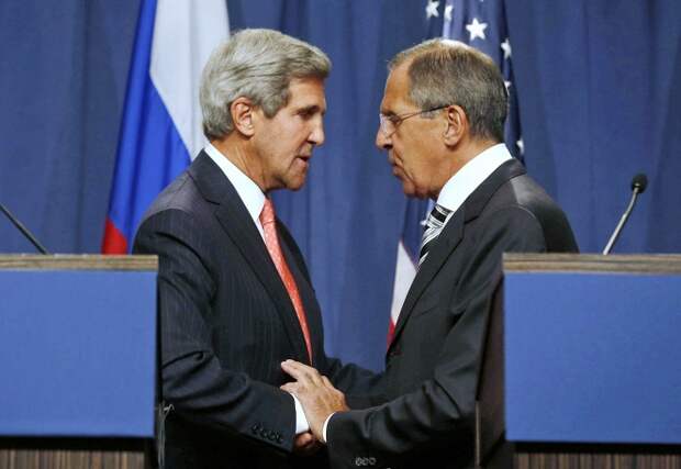 14 сентября 2013 г. в Женеве министр иностранных дел РФ Сергей Лавров и госсекретарь США Джон Керри достигли договоренности по уничтожению в Сирии химоружия 