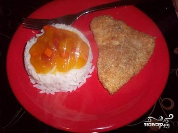 Куриные отбивные в панировочных сухарях