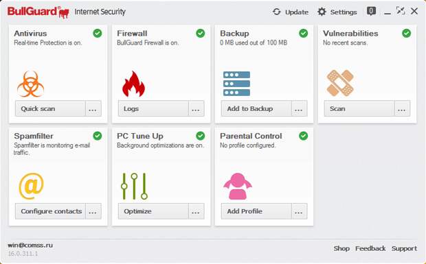 BullGuard Internet Security - бесплатно на 3 месяца (90 дней)