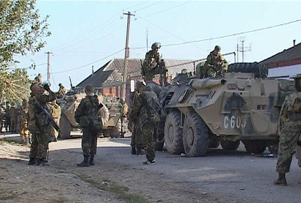 Спецоперация в селе Комсомольское в Дагестане, архивное фото