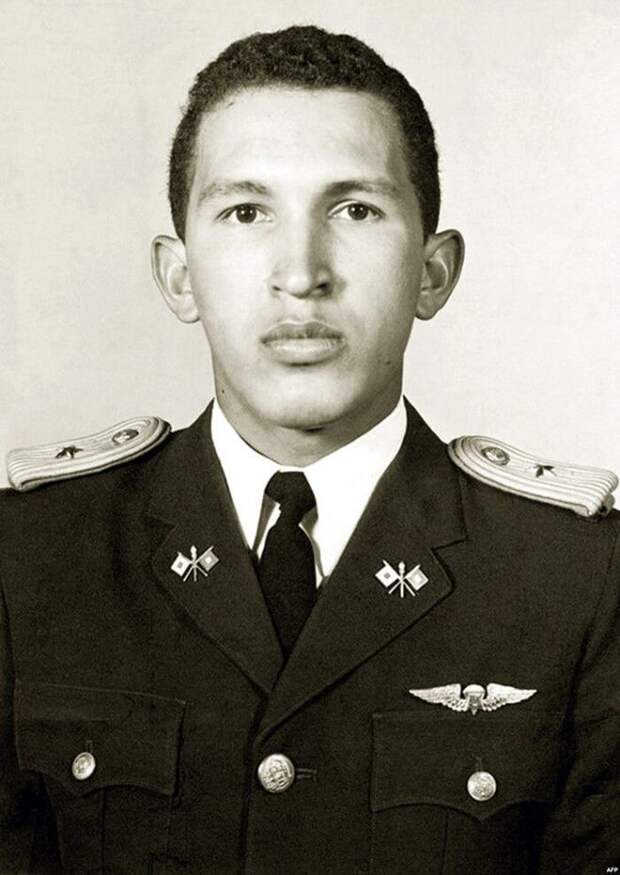 Уго Чавес в военной академии