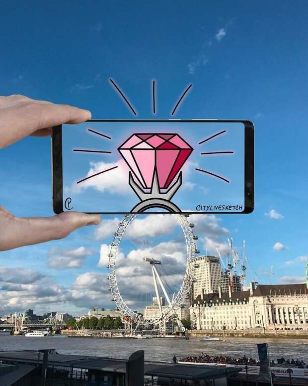 Итальянский художник создает новую географию впечатлений 3D-картины, живопись, искусство, новая реальность, путешествия, творчество, фотография, художник