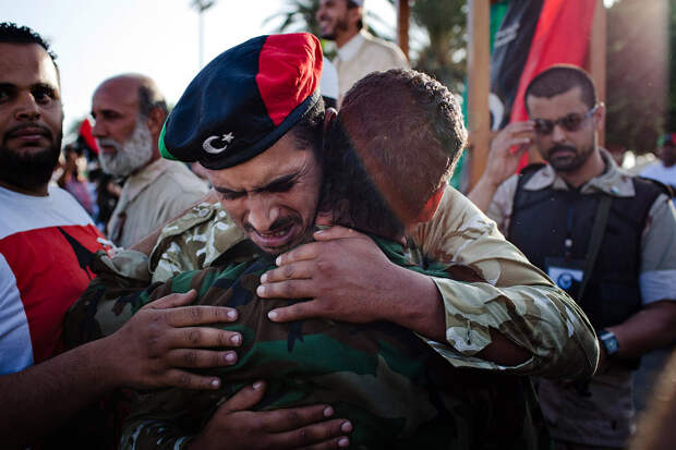 Ливийские повстанцы в Триполи