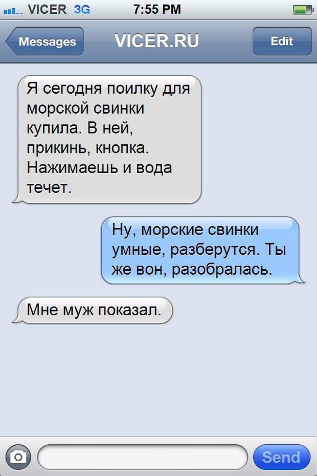 реалистичные смс 
