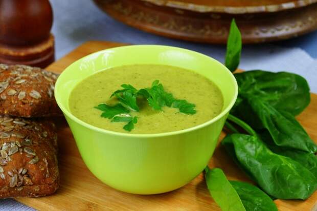 крем-суп со шпинатом рецепт