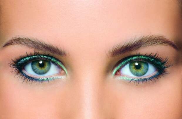 Зеленые глаза (янтарные, болотные) глаза, особенности