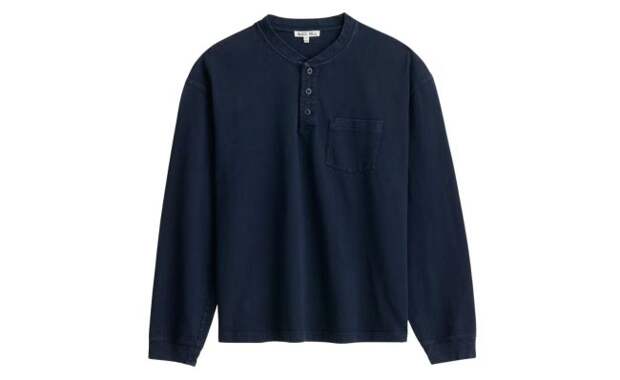 What To Wear An Alex Mill Navy Allen Henley Shirt