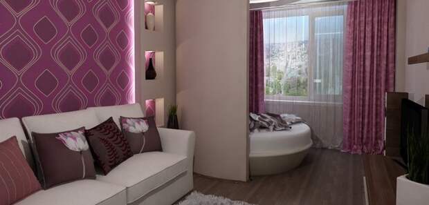 Делим комнату на две зоны