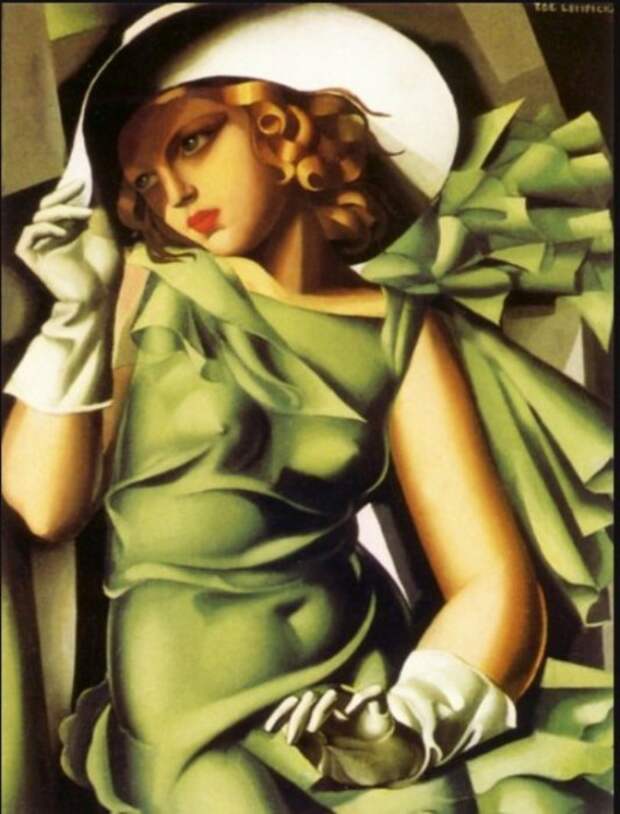 Девушка с перчатками, 1929 год. Автор: Тамара де Лемпицка (Tamara de Lempicka). Девушка с перчатками, 1929 год. Автор: Тамара де Лемпицка (Tamara de Lempicka).
