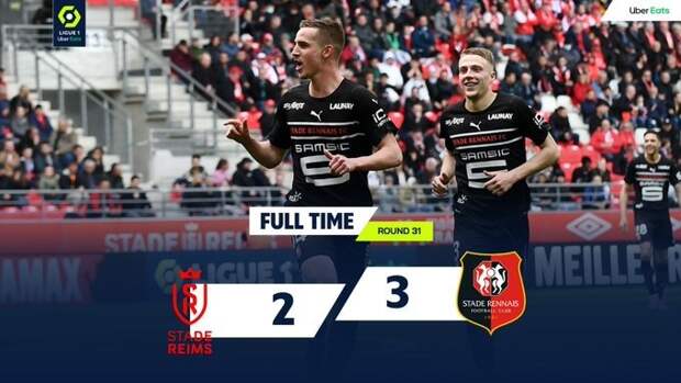 «Реймс» едва не спас игру с «Ренном», проигрывая 0:3