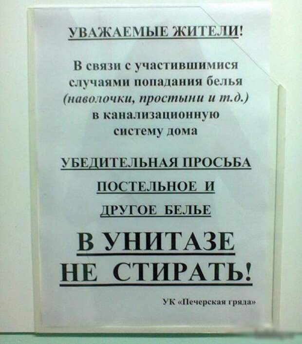 Смешные и прикольные объявления в подъездах (12 фото)