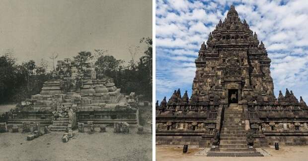 Древний храм Прамбанан в Индонезии