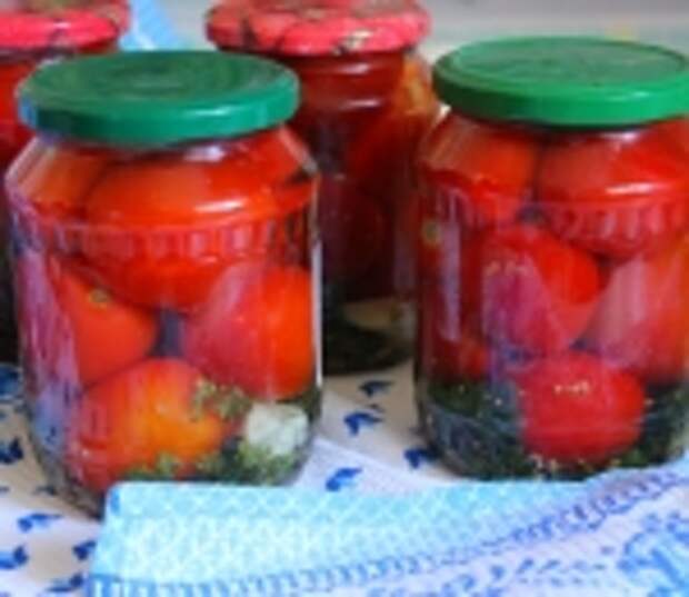 Маринованные помидоры с лимонной кислотой