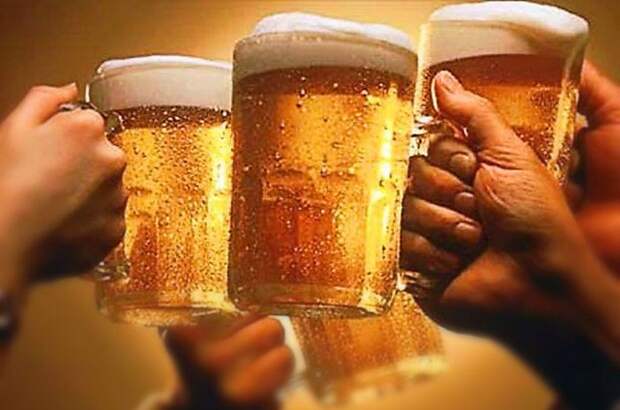 Любители пива: 54% мужчин и 27% женщин.