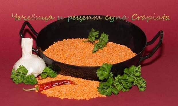 Чечевица польза и рецепт супа Crapiata
