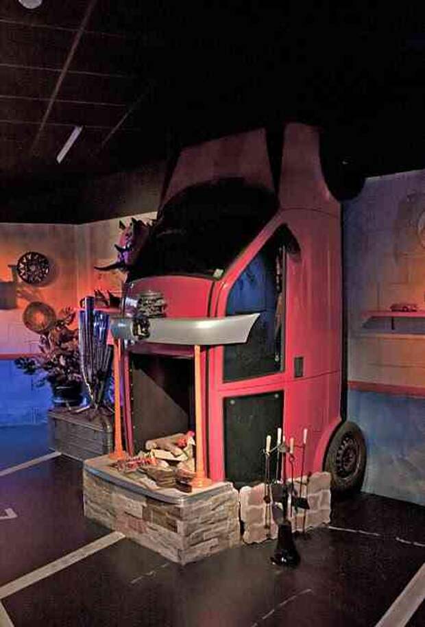 Музей авто истории в турине, италия. (трафик)