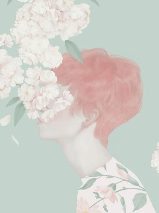 Цветочные портреты. Автор работ: Сяо-Рон Ченг (Hsiao-Ron Cheng).