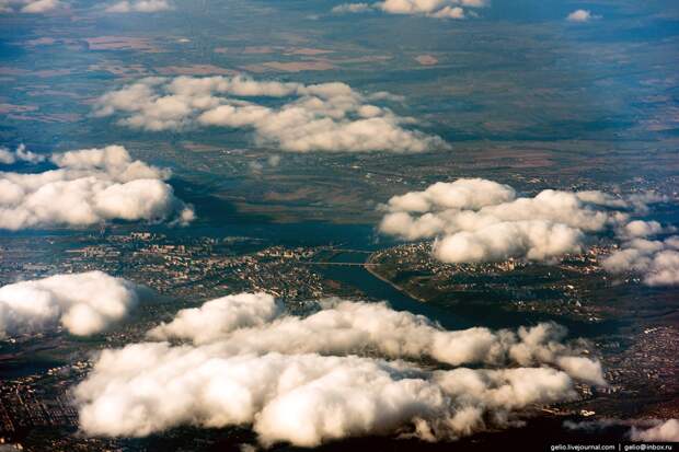 Фотографии из окна самолёта - 2014 аэрофотосъемка, города, горы, моря