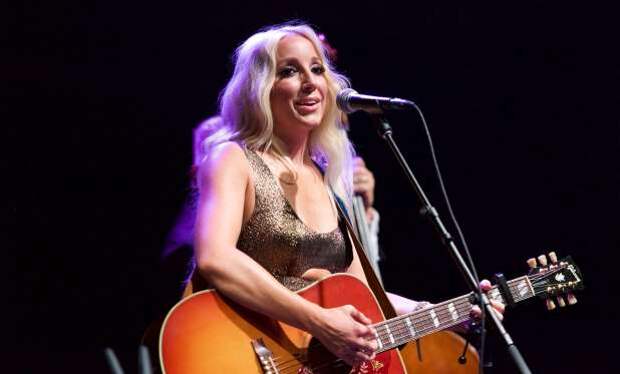 LOS ANGELES, CA - SEPTEMBER 10:  Singer/Songwriter Ashley Monroe performs in concert at The Greek Theatre on September 10, 2015 in Los Angeles, California.  (Photo by Earl Gibson III/Getty Images,)