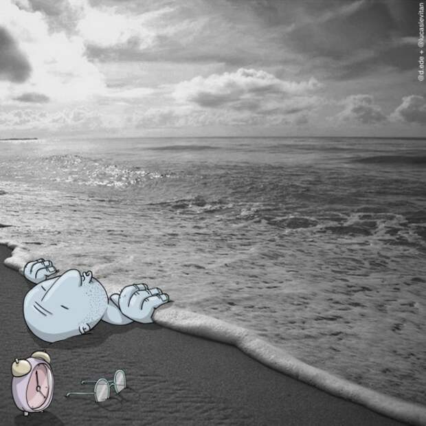 Забавные существа Лукаса Левитана на фото из Instagram (40 фото)