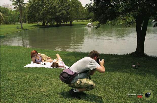 интересная реклама фотоаппараты