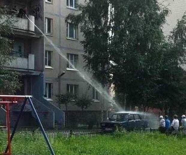 автомойка у подъезда