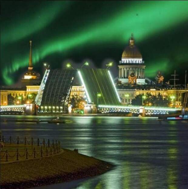Санкт-Петербург Санкт-Петербург природа, россия, сияние