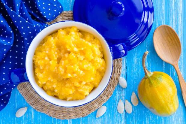 Постная рисовая каша с тыквой Постная рисовая каша с тыквой