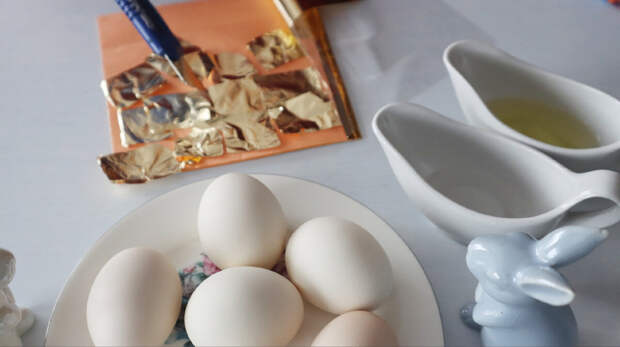Краску не покупаю. Покажу, как сделать золотые яйца и удивить гостей на Пасху (просто и красиво)