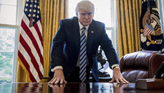 Президент США Дональд Трамп в Овальном кабинете Белого дома в Вашингтоне