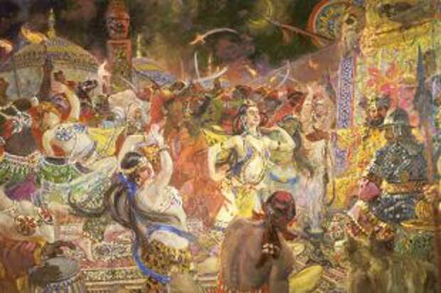 «Половецкие пляски».1955. Александр Герасимов
