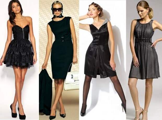Модели черного платья