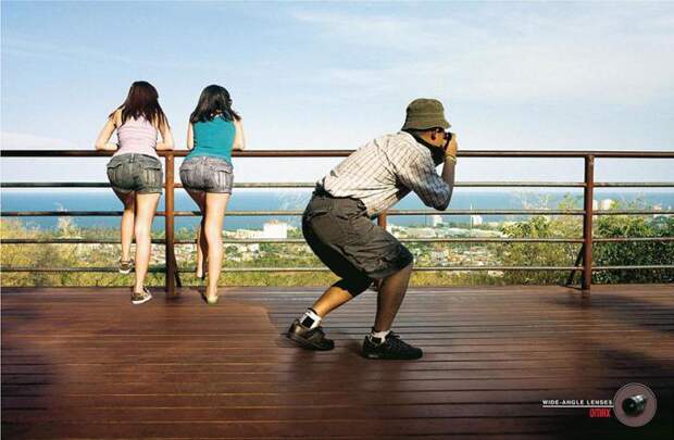 интересная реклама фотоаппарат