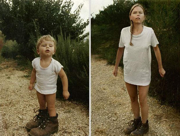 Сесиль в 1987 и 2010 (Франция)