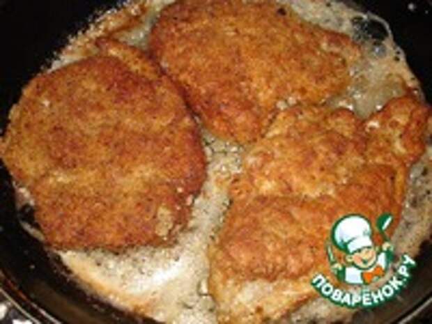 Мясо в сухарях ингредиенты