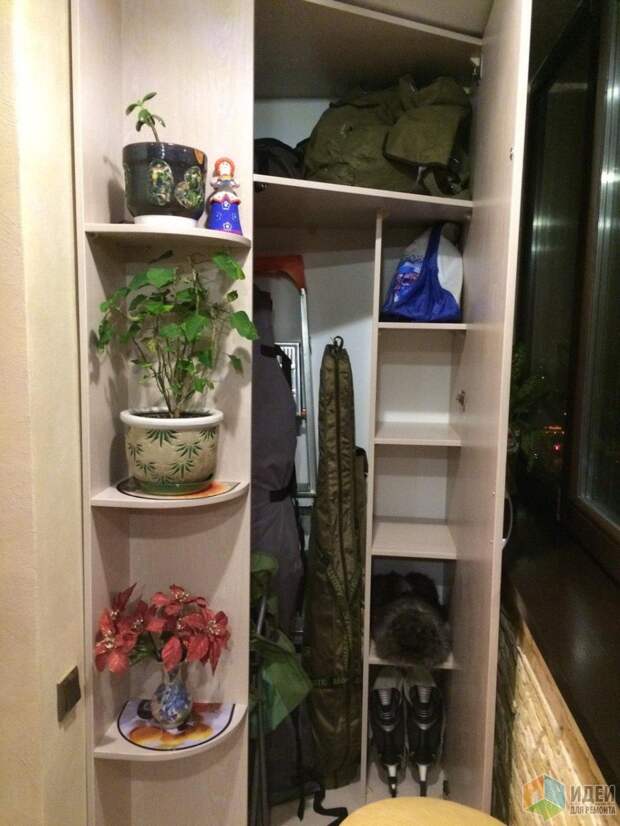 Ремонт балкона фото, шкаф на балконе Ремонт балкона фото, шкаф на балконе