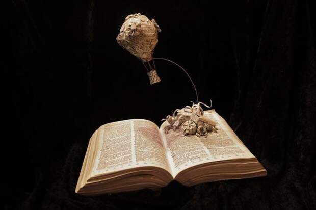 поделки из книжных страниц