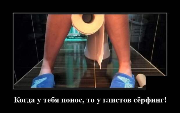 Демотиватор про понос