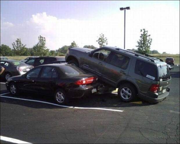 Чудеса парковки parking, авто, курьез, парковка