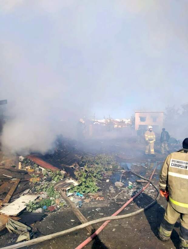 Кадры с места пожара