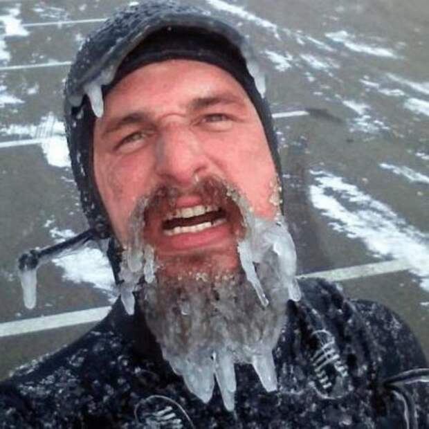 35 людей, которые не боятся зимы зима, люди, мороз, холод