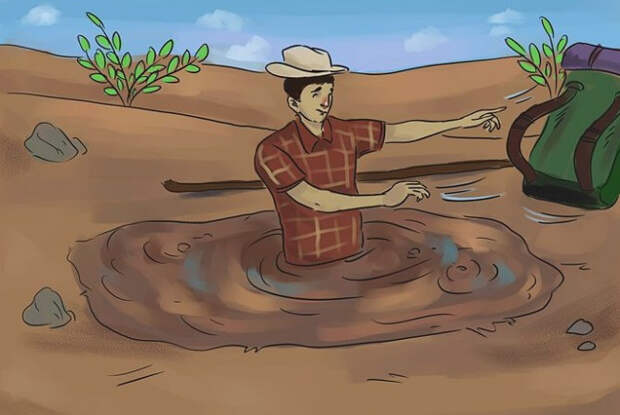 зыбучий песок на пляже 
