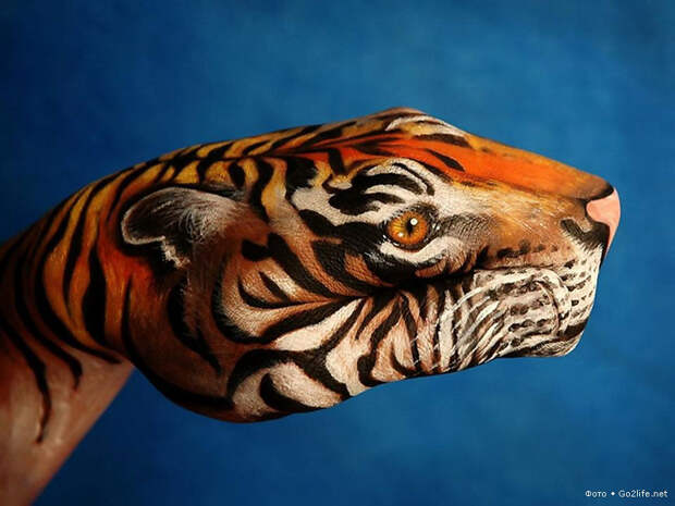 Hand Art: рисунки животных на руках