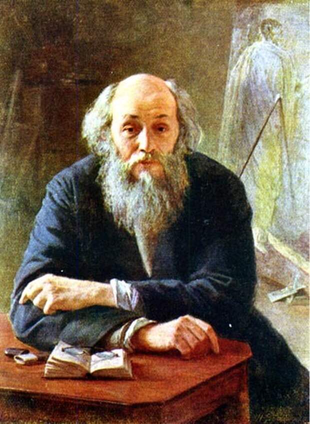 Н.Ярошенко. Портрет Н.Ге. 1890