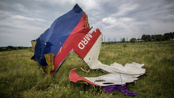 Обломки лайнера Boeing 777 Малайзийских авиалиний, потерпевшего крушение в районе города Шахтерск Донецкой области. Архивное фото