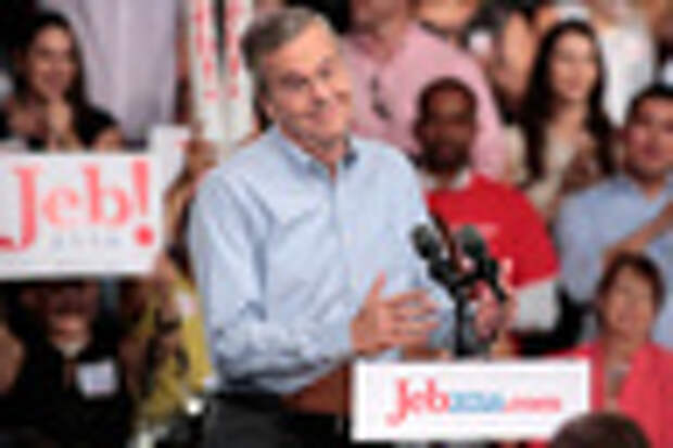 Republican U.S. presidential candidate and former Florida Governor Jeb Bush formally announces his campaign for the 2016 Republican presidential nomination during a kickoff rally in Miami, Florida June 15, 2015. REUTERS/Joe Skippe
